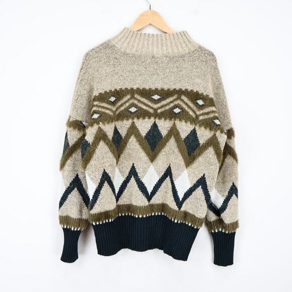 a.n.a Women's Southwest Cabincore Pullover Neutral Sweater Size XL - Picture 6 of 6